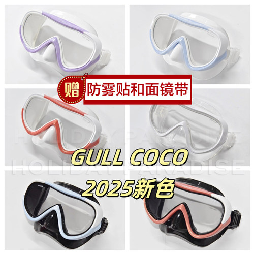 浮潜水肺儿童女款潜水面镜GULL