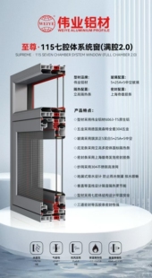 伟业断桥铝系统窗门窗封阳台中空钢化玻璃窗户平开窗推拉窗