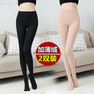显瘦 加厚袜裤 肤色丝袜秋冬加薄绒连裤 袜肉色打底袜防勾丝女春秋季