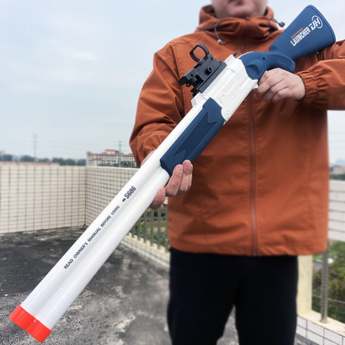 可折叠S686双管抛壳散弹枪儿童软弹枪喷子吸盘霰弹抢来福玩具男孩