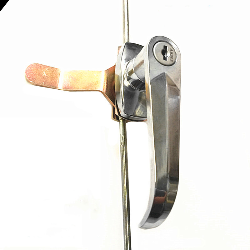 贝恩五金电器柜连杆天地锁把手锁