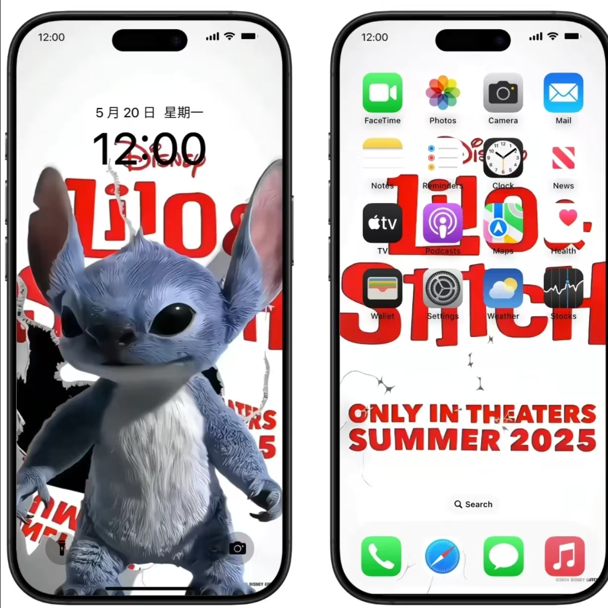 史迪仔跳出屏幕手机壁纸手机动态壁纸锁屏安卓苹果