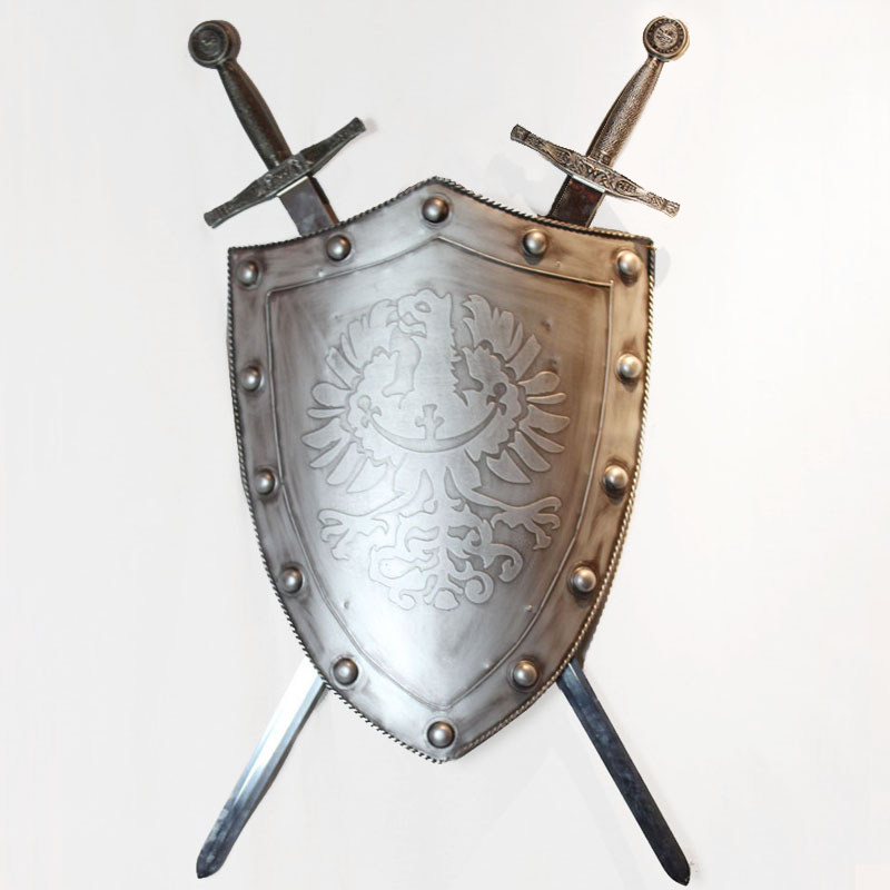 工业风格老鹰盾牌铁艺挂件复古酒吧欧式壁饰创意餐厅网咖墙面新款