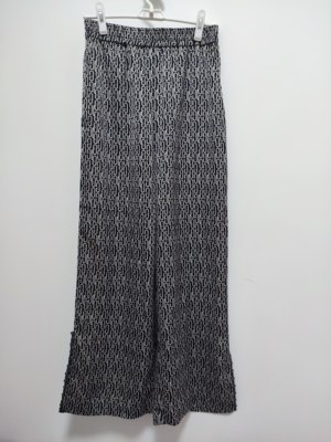 知恩GCCG正品高腰垂感条纹阔腿裤松紧显瘦休闲裤春百搭长裤子6112