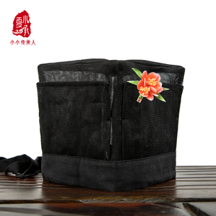 四方平定帽儿童网帽男童汉服配饰古装头饰东坡唐制宋书生秀才夏季