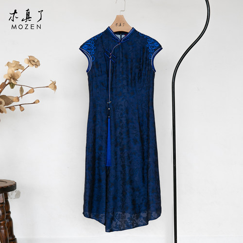 木真了桑蚕丝连衣裙夏新品真丝