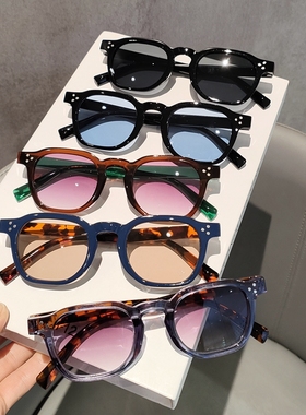 新款时尚港风墨镜男女潮流复古