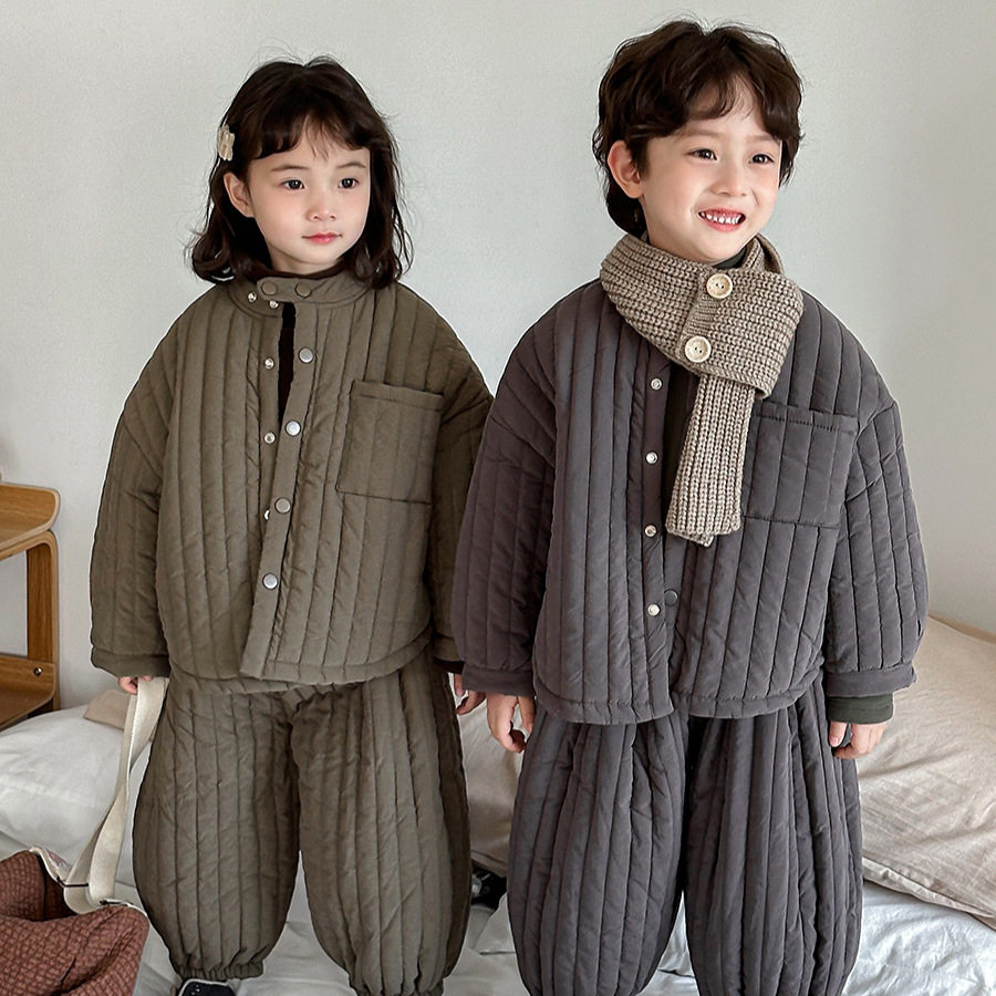儿童冬季加厚棉袄外套男女宝宝保暖棉裤两件套装韩版兄妹棉服套装,童装/婴儿装/亲子装,套装,淘宝优惠券,粉丝福利购,淘宝优惠卷