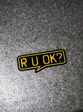 SOKO贴贴 are you ok R U OK车贴贴纸 流行恶搞梗图贴纸雷老板rap