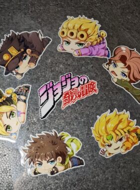 SOKO贴贴 JOJO的奇妙冒险 JOJO车贴贴纸 卡通动漫三角窗小型反光