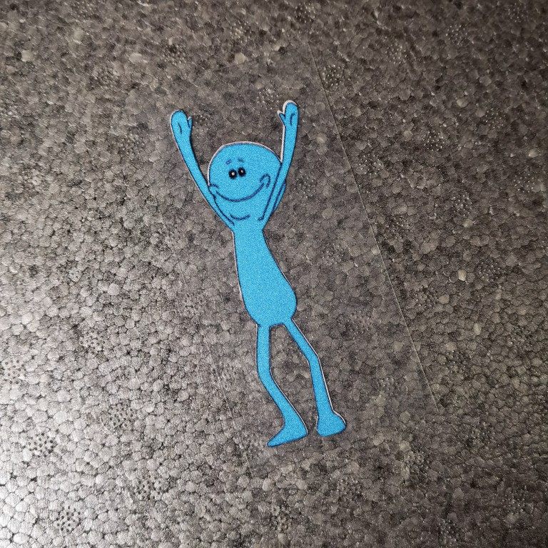 meseeks使命必达先生三角窗反光车贴