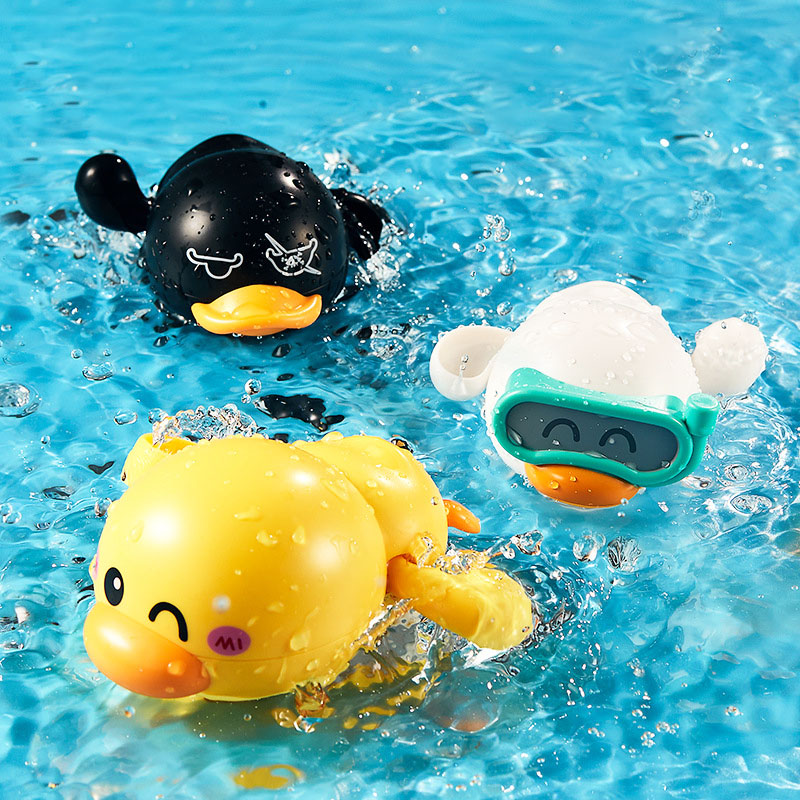 婴儿洗澡玩具宝宝儿童小黄鸭子戏水玩具男孩女孩水上漂浮玩水神器