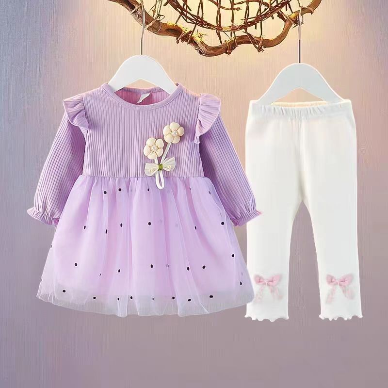 女童春秋款连衣裙公主裙