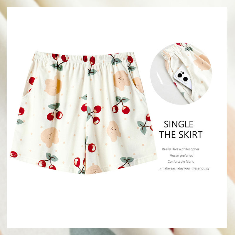 舒适亲肤纯棉单件家居短裤