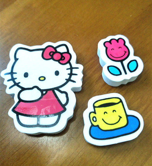 正品HelloKitty可爱橡皮擦 凯蒂猫套装橡皮擦 三个装橡皮 可爱