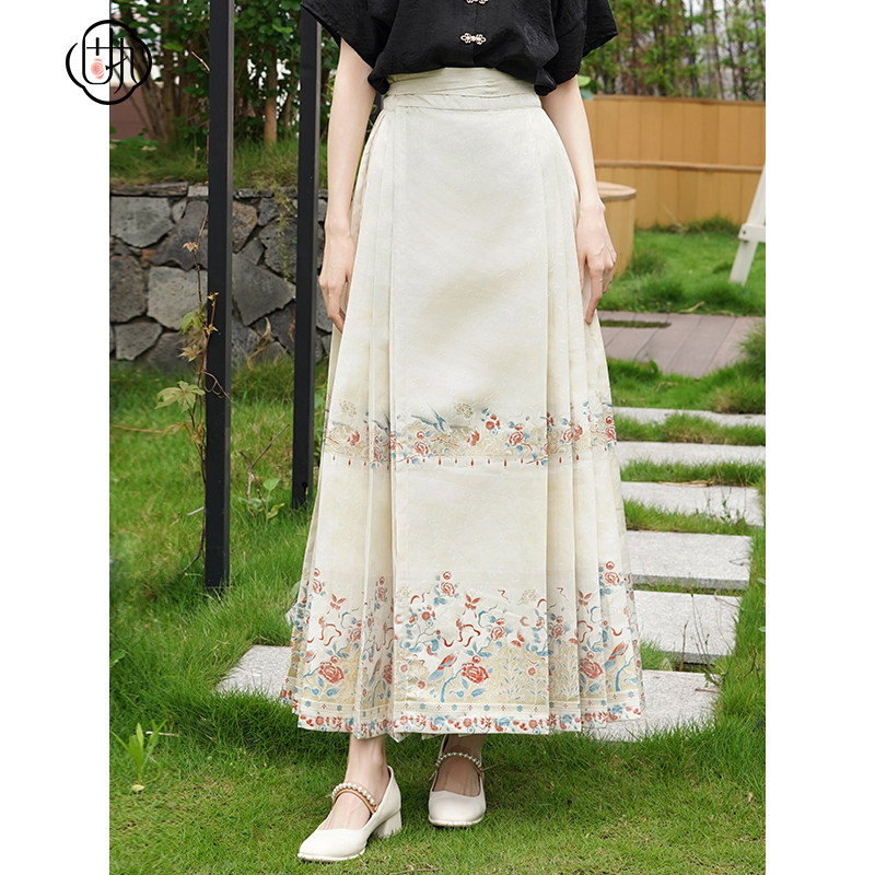 织金马面裙固执长款中国风一片式