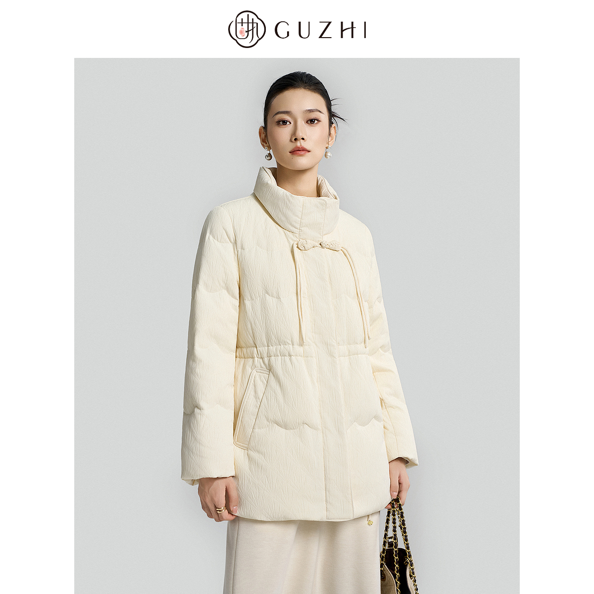 固执新中式短款立领鹅绒羽绒服