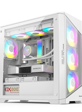 航嘉GX760S堡垒 机箱台式机电脑小机箱MATX防尘水冷机箱