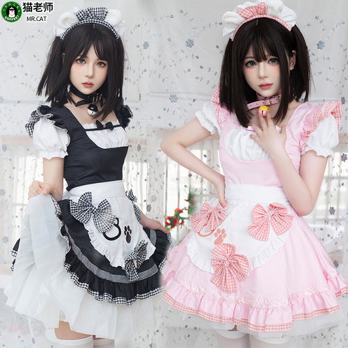 猫老师动漫咖啡厅cosplay女仆装