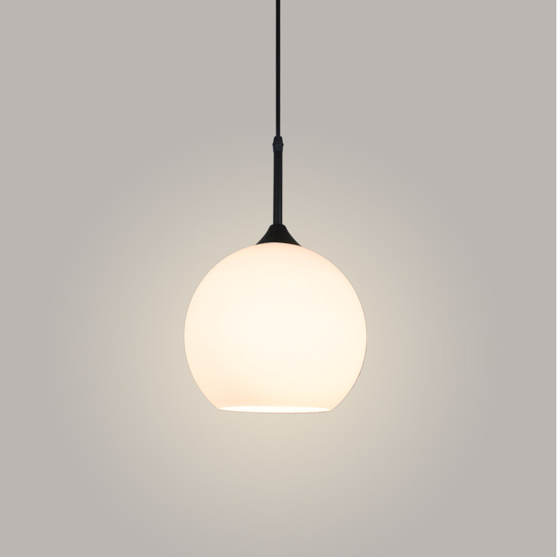 北欧餐厅吊灯个性创意网红商用餐饮店铺餐桌高端玻璃圆球吧台灯具