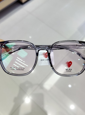 川久PLAYCOMME眼镜框男近视女TR超轻大框素颜显瘦黑色眼镜架61081