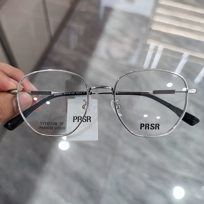 帕莎近视眼镜框纯钛超轻配高度数