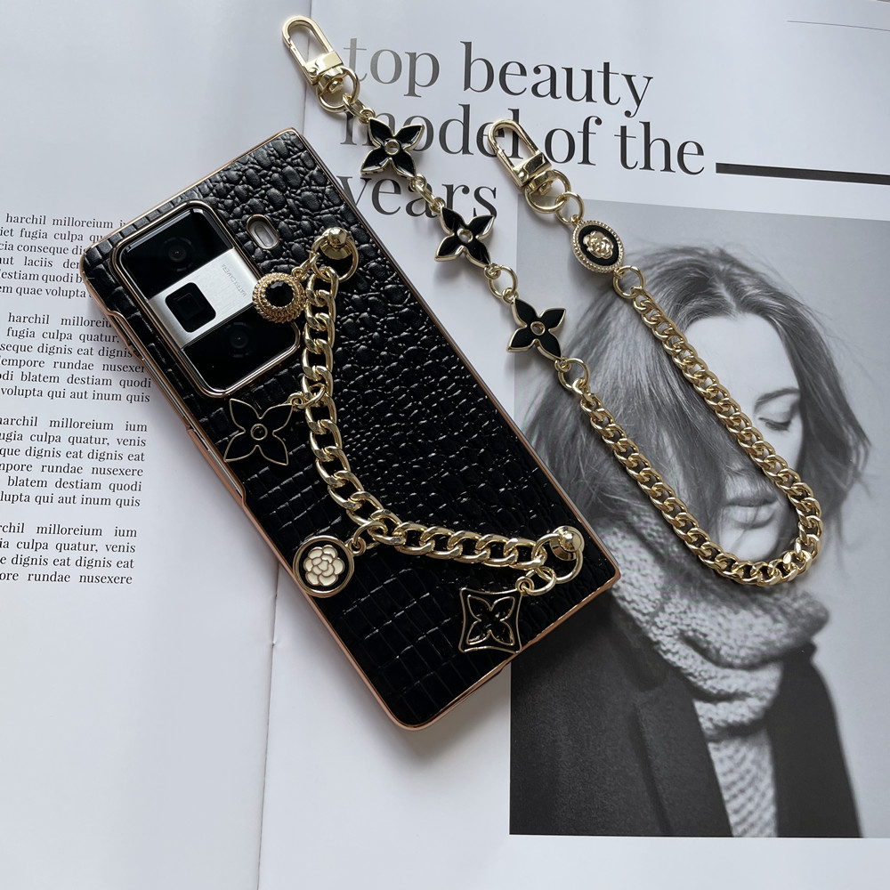 荣耀magicvs3手机壳电镀斜背链条