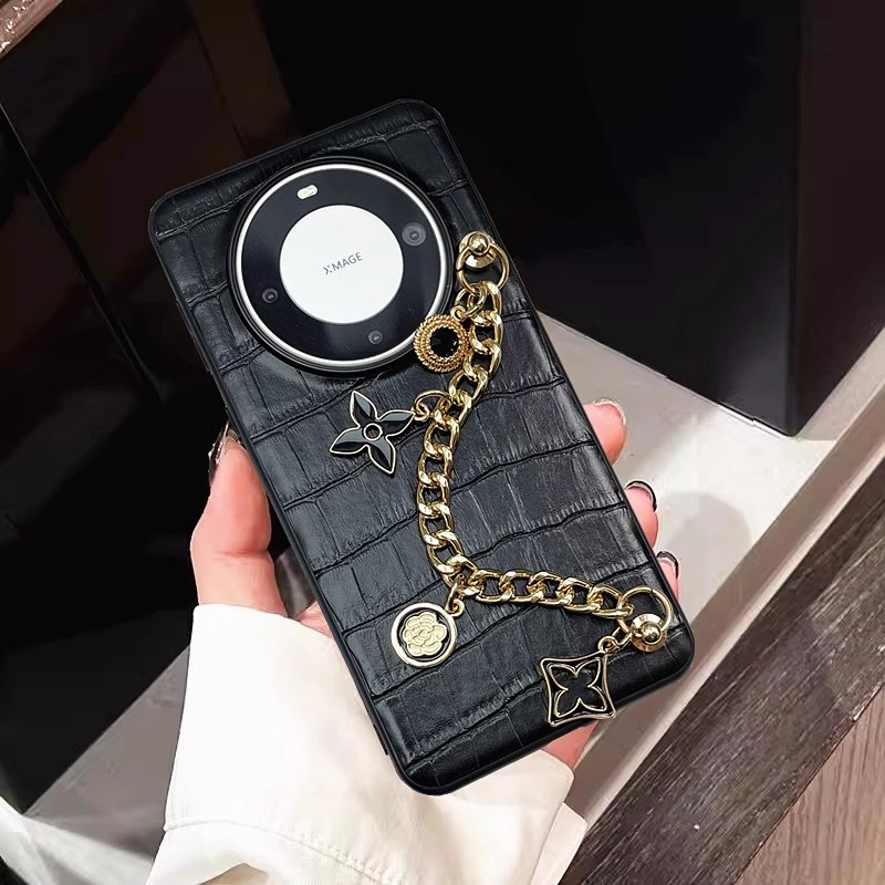 Mate60pro+高档真皮手机壳手链