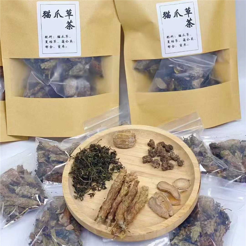 茶猫爪草蒲公英茶冲泡