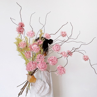 真花绣球干花花束高级感插花客厅家居装饰花艺摆件店铺摆设永生花