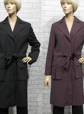 精品女装依兰ELANIE黑色、深紫