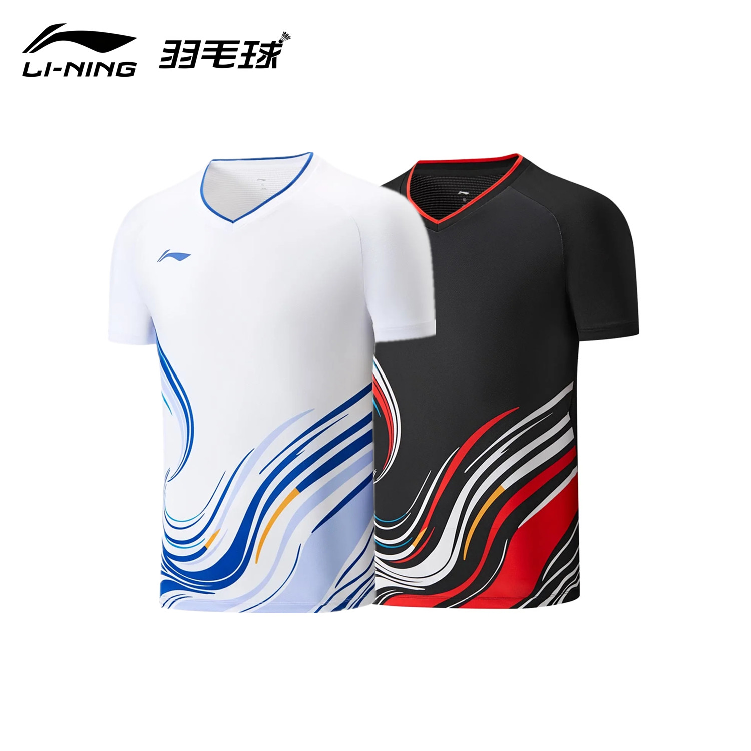 李宁羽毛球服中性国青队大赛服球迷版中国风专业比赛短袖AAYW045