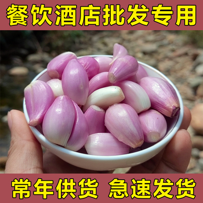 广东手工去皮剥皮红葱头干葱头无水泡现剥现发红葱头商用批发葱油