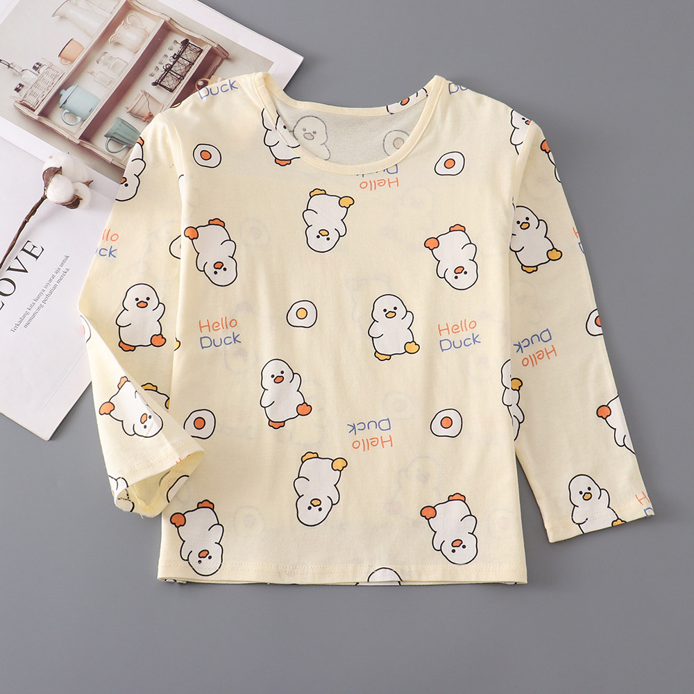 儿童睡衣男童女童长袖纯棉空调服图片