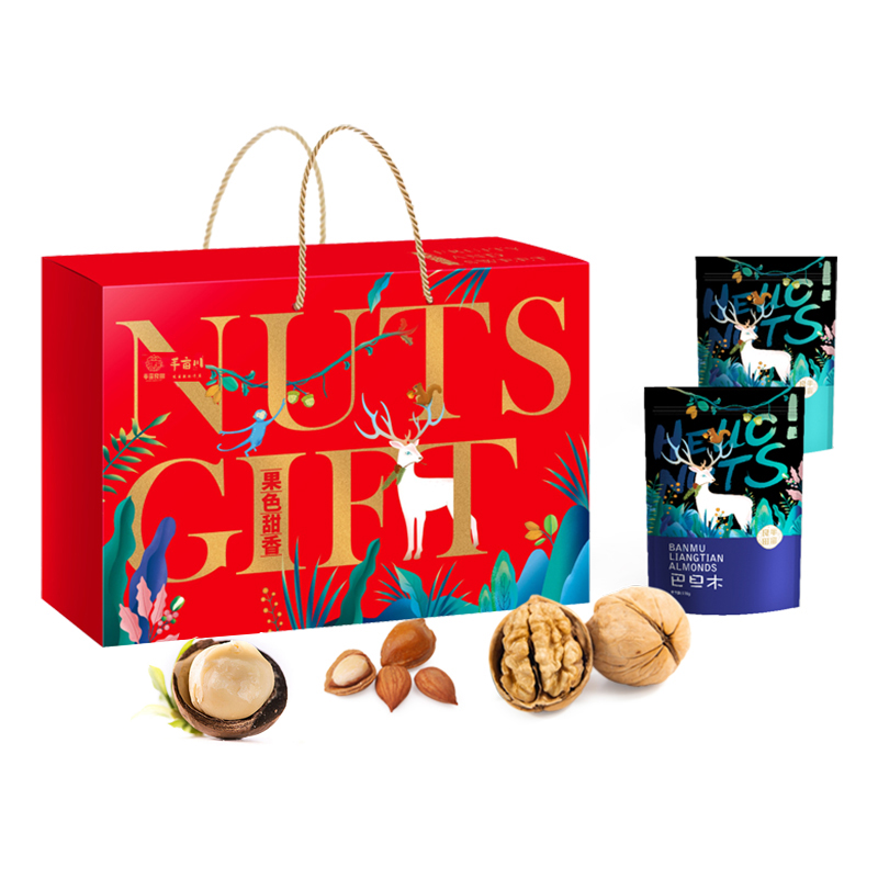 半亩良田 半亩川 果色甜香1228g 坚果礼盒 年货礼盒 零食大礼包