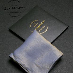 浮光锦！六月男人 手工卷边 商务正装西服口袋巾男士西装小方胸巾