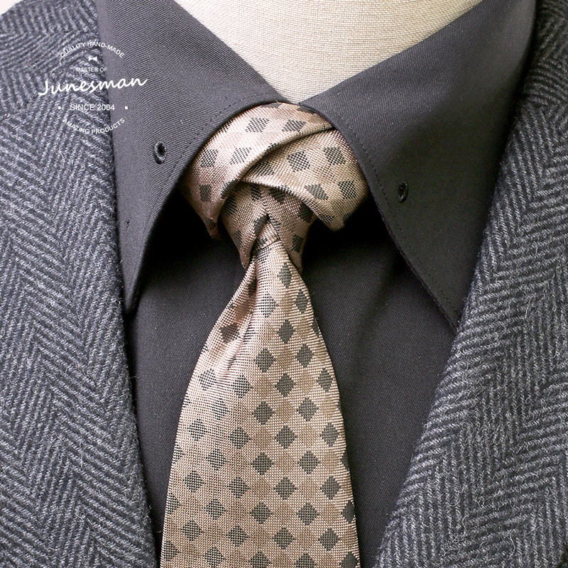 真丝免手打！超宽花结领带