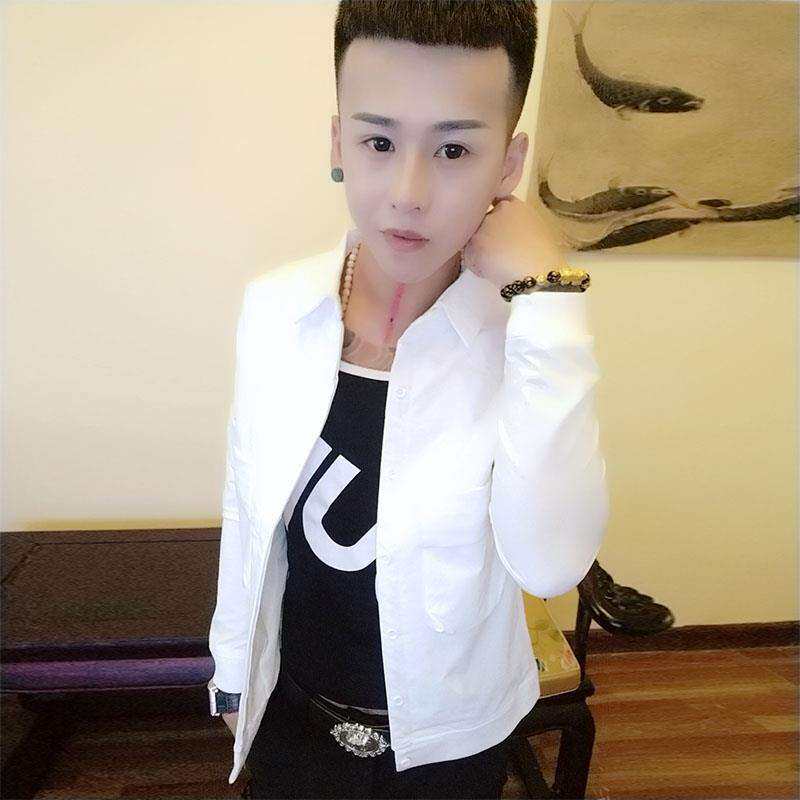 社会男士外套精神小伙春秋款百搭潮流夹克上衣网红同款学生棒球服