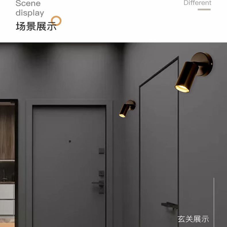 卧室现代简约床头灯北欧创意酒店客房过道楼梯个性圆形LDD壁灯