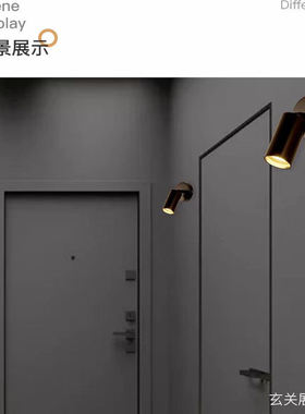 卧室现代简约床头灯北欧创意酒店客房过道楼梯个性圆形LDD壁灯