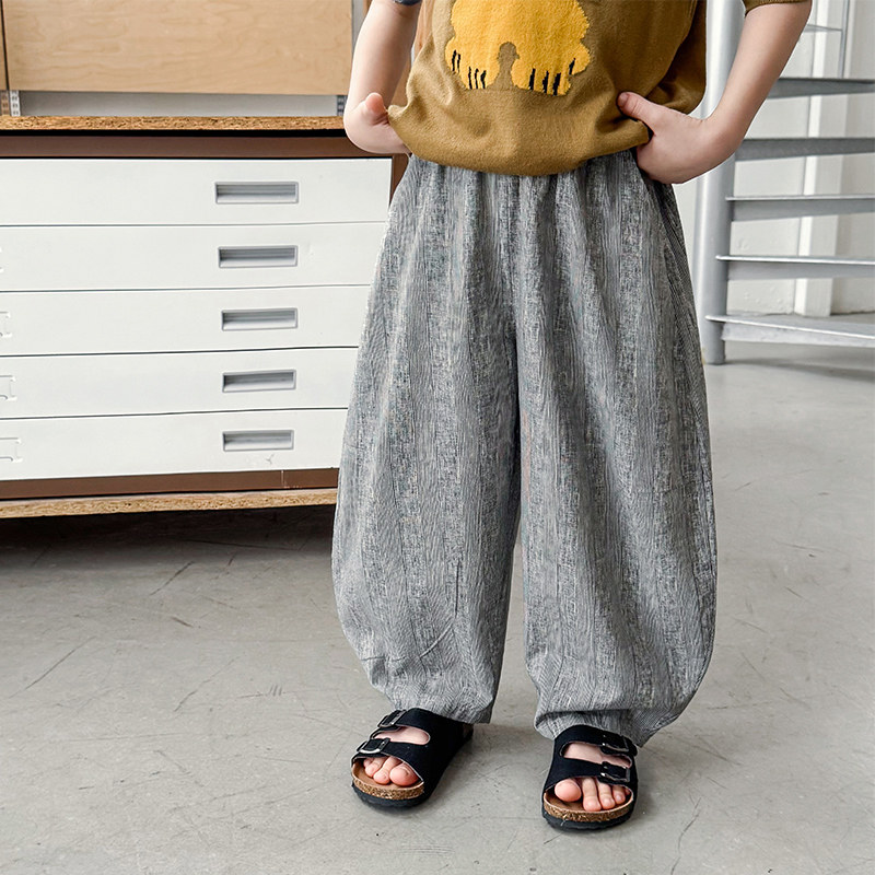 男童防蚊裤2026夏季新款儿童轻薄休闲裤透气纯棉长裤男宝夏装裤子