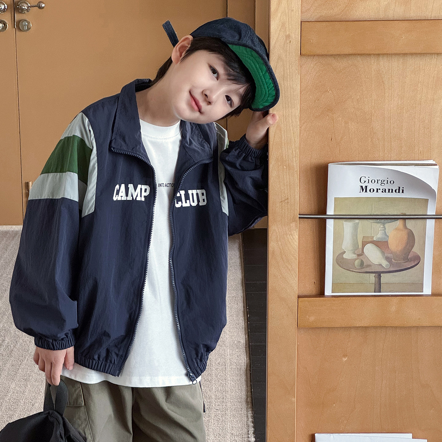 男童薄款外套防风运动夹克棒球服