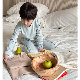 男童睡衣2025秋冬新款儿童a类纯棉分体家居服套装保暖打底内衣冬