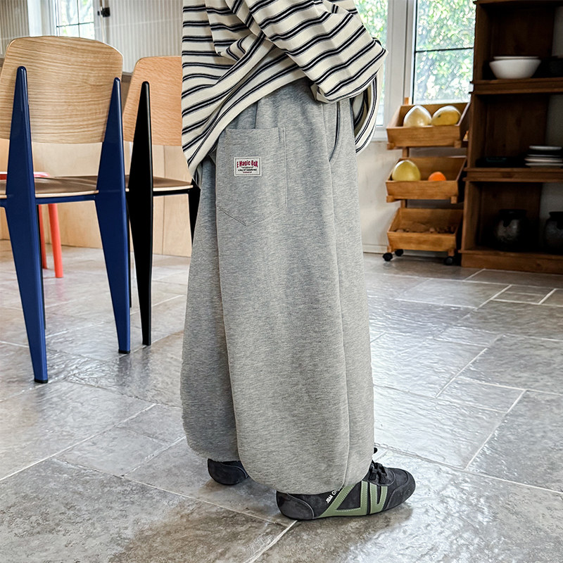 男童裤子儿童运动裤2026春季新款童装灰色卫裤男宝春装洋气休闲裤