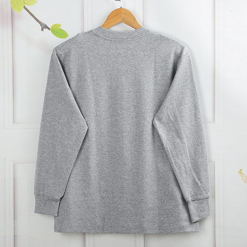 남성용 순면 가디건 가을 옷 중년 및 노년층을 위한 여분의 지방 및 확대 면 스웨터 가을 겨울 속옷 느슨한 가을 옷 무료 배송