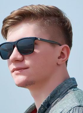 黑框方形太阳镜男士帅气2025升级防紫外线墨镜登山韩版女网红眼镜