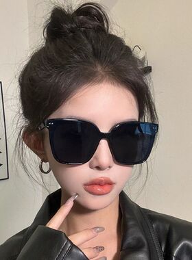 开学网红拍照太阳镜女高级感ins墨镜个性可爱显脸小素颜旅游眼镜