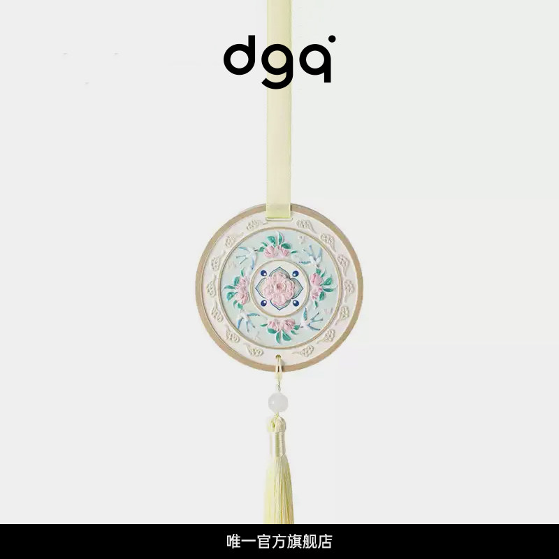 dgq车载香薰中式石膏片古风挂件衣橱除臭节日结婚伴手礼香氛
