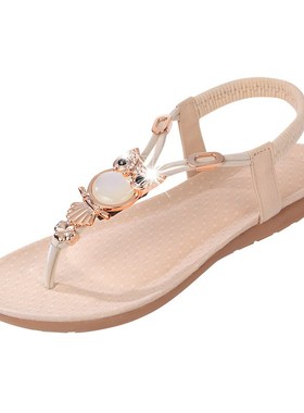 Summer Flat Sandals Women Shoes Ladies Bohemian sandalias 42