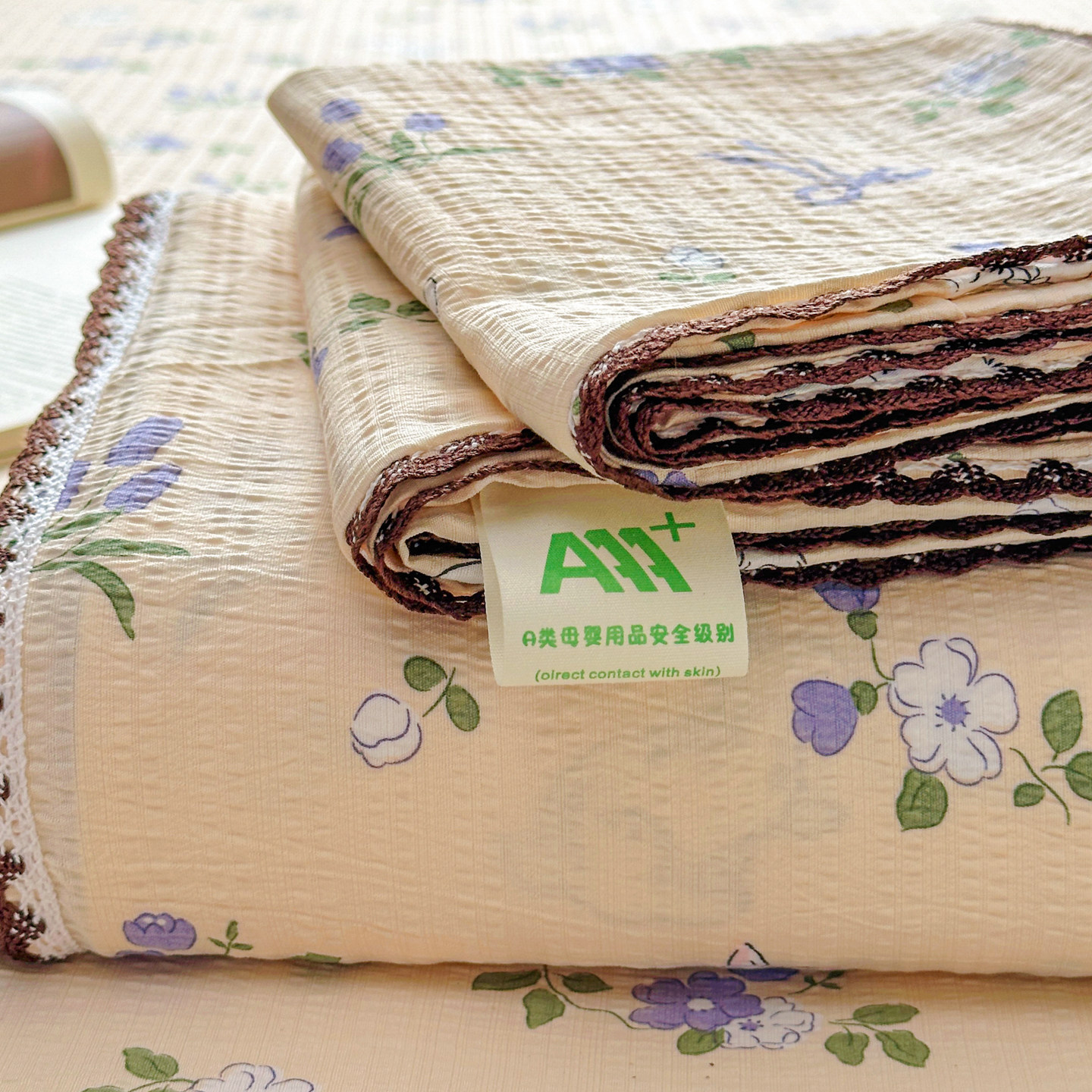 公主风双层纱床单单件镂空花边可水洗被单学生宿舍单人床单三件套